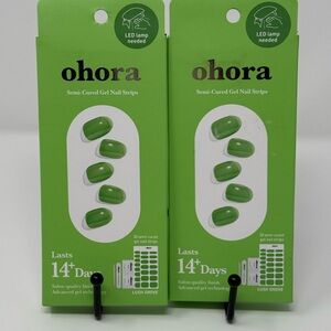Ohora Semi-Cured Gel Nail Strips - Lush Grove Green